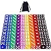 AUSTOR 100 Pieces 6 Sided Game Dice Set 10 Transparent Colors Square Corner Dice for Tenzi Farkle Yahtzee Bunco or Teaching Math with Velvet Pouch - Image 3