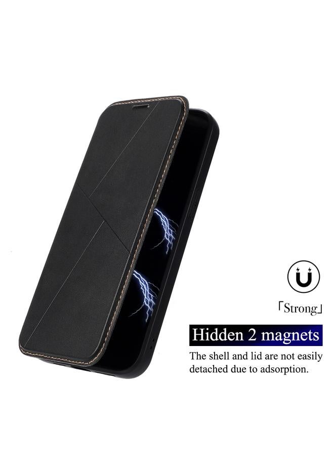 Zaboon Case For iPhone 13 Pro Max Magnetic Armor Series RFID Card Slots Leather Phone Case - Image 2