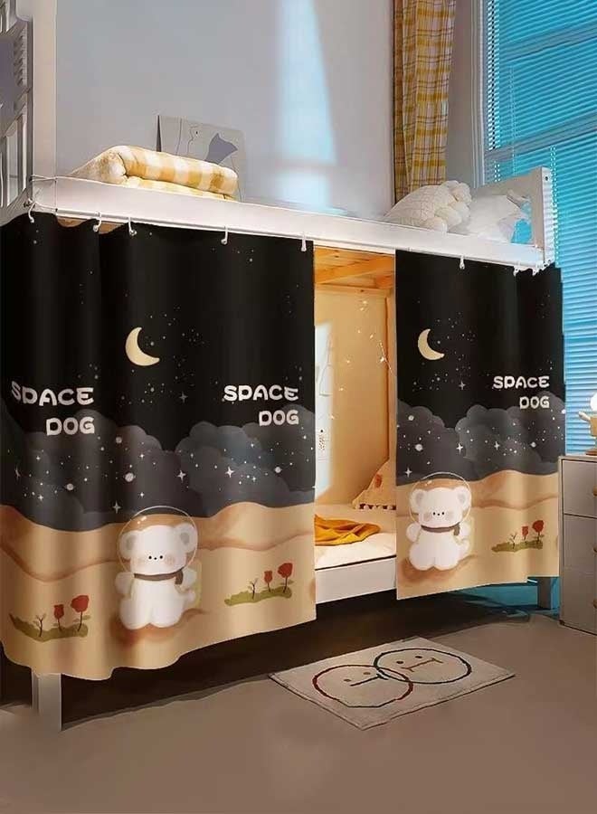 RAWAID Bunk Bed Privacy Curtains - 2 Panels, Breathable & Blackout Dorm Canopy for Single Bed | Dustproof & Light Blocking for Loft or Bottom Bunk - Image 4