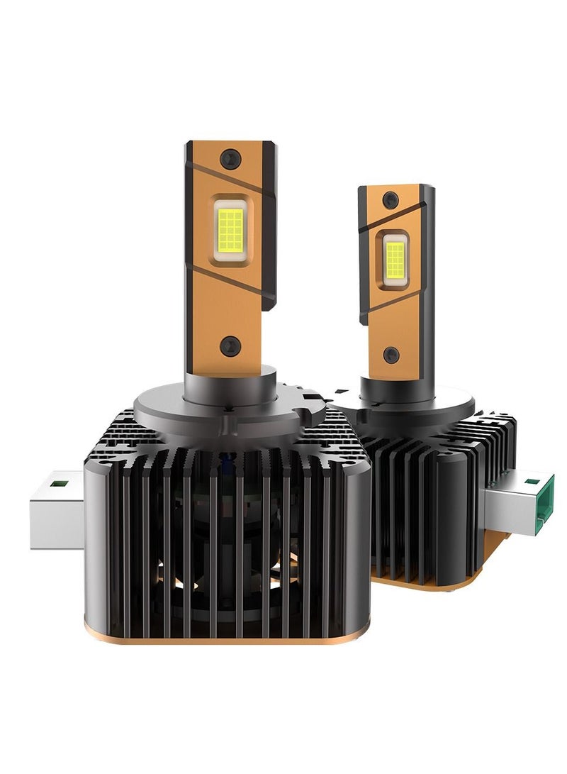 DXB-C Falcon D3 120W 12000LM 6500K LED Car Headlights 300% Brightness 6500K Cool White Bulb High Beam and Low - Image 2