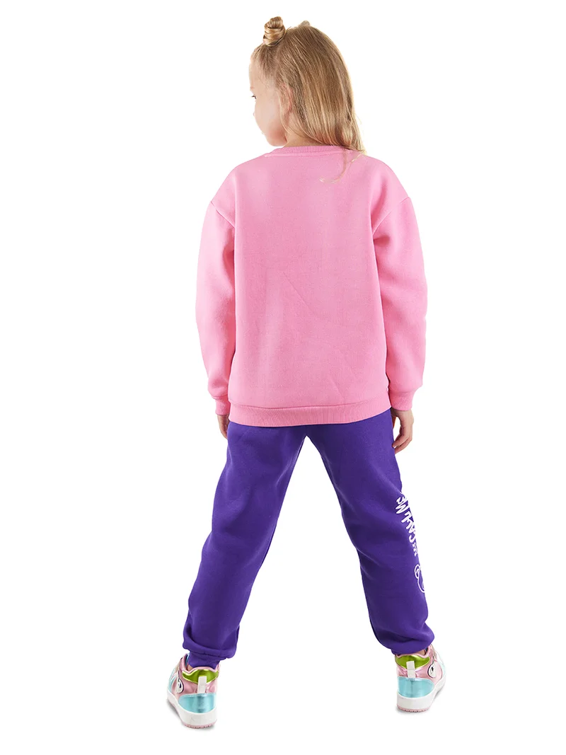 دينوكيدس بدلة رياضية للبنات بتصميم دب ملكة