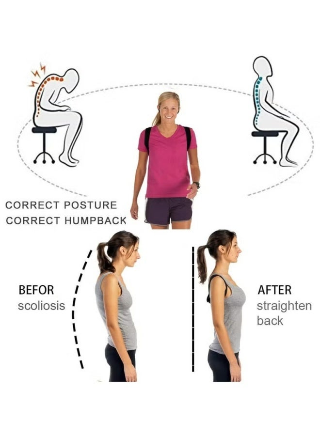 Adjustable Posture Corrector for Men and Women – Back Brace with Shoulder and Spine Support – Breathable & Invisible Pain Relief for Neck, Shoulder, and Back - Image 5
