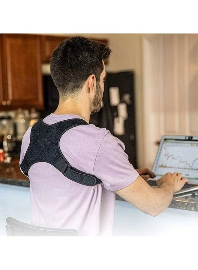 Adjustable Posture Corrector for Men and Women – Back Brace with Shoulder and Spine Support – Breathable & Invisible Pain Relief for Neck, Shoulder, and Back - Image 2