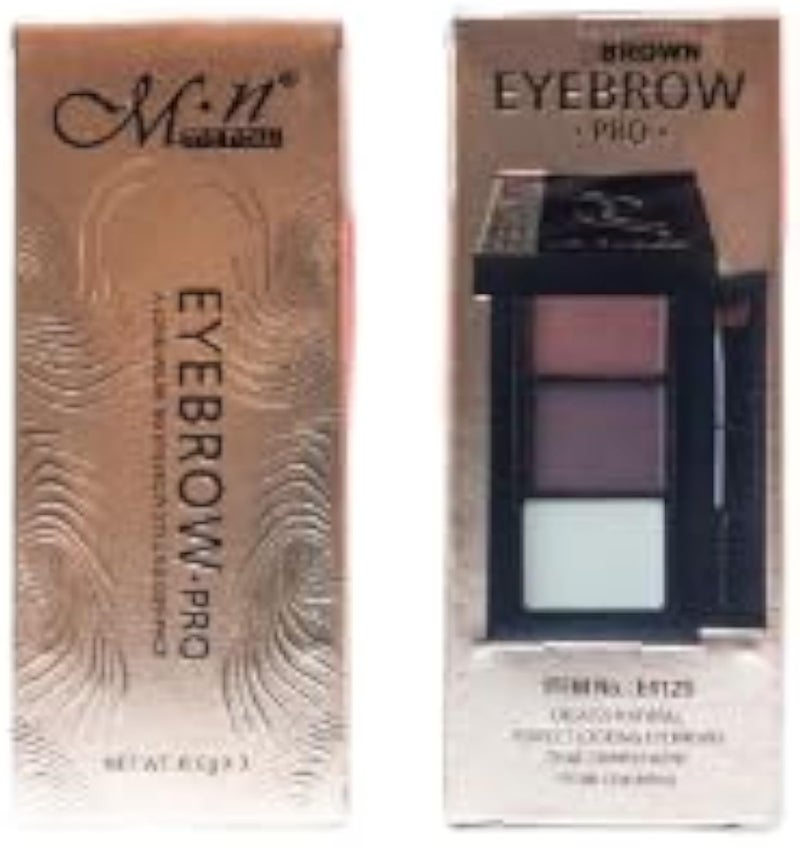 M.N Brown Eyebrow Pro Powder With Brush, Long-Wearing (E4129) 1.8g