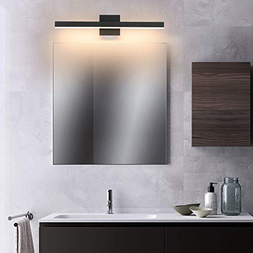 Aipsun 23.6 inch Modern Black Vanity Light LED Bathroom Vanity Light Fixtures Black Wall Light for Bathroom (Warm White 3000K) - Image 2