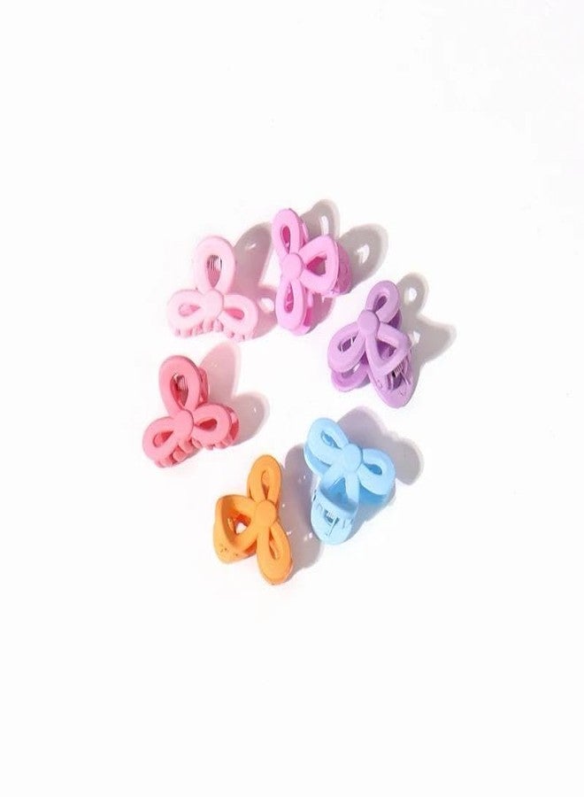 Radhya Accessories Mini Matte Finish Colorful Hair claws for Women Small Clutchers for Girls Hair clips for girls hair clip for Women (Pack of 12) Random shape Strong grip clawclips - Image 5
