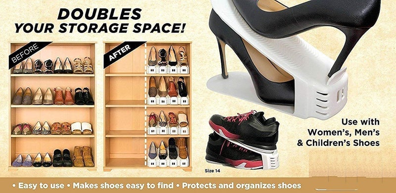 GTC® Shoes Organizer Space-Saving Plastic Storage 9143 (Pack of 12) - Image 3