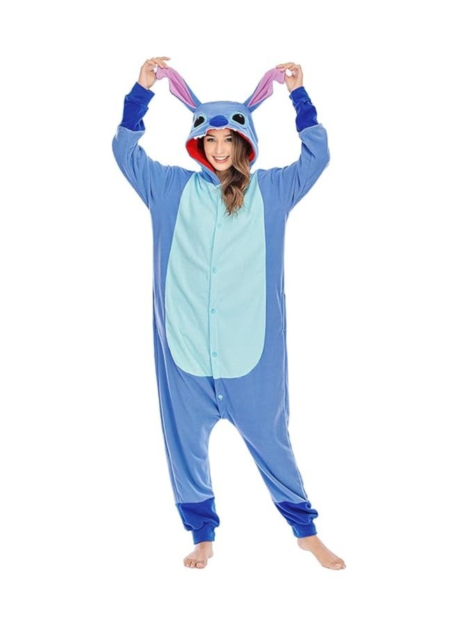 Adults Unisex Onesie Costumes Animal Cosplay Pajamas,blue  - Image 2
