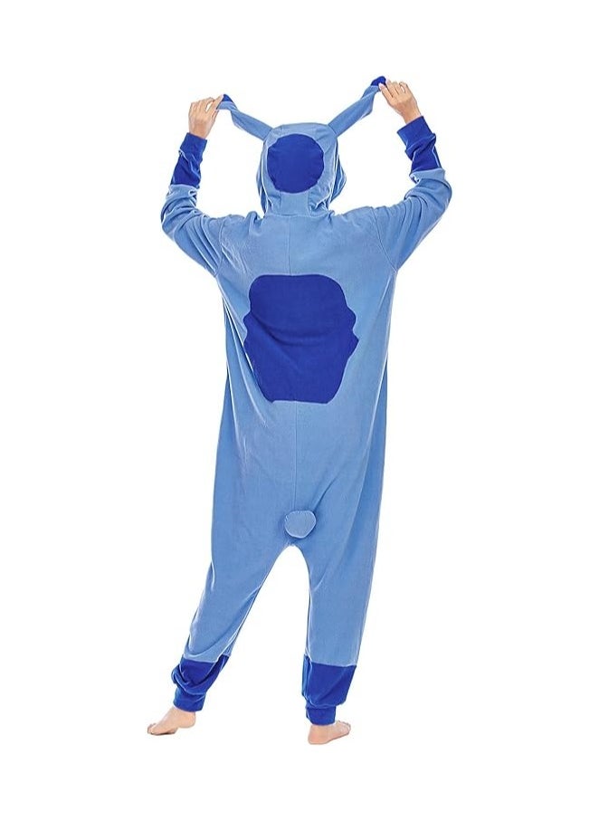 Adults Unisex Onesie Costumes Animal Cosplay Pajamas,blue  - Image 3