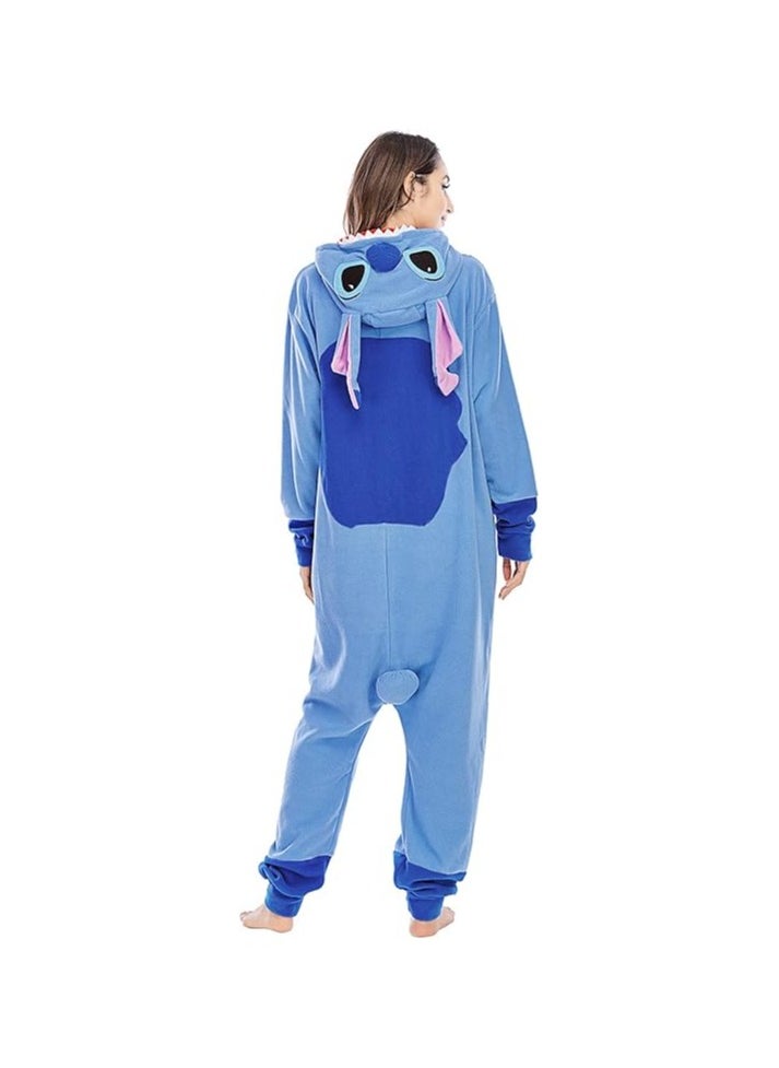 Adults Unisex Onesie Costumes Animal Cosplay Pajamas,blue  - Image 4