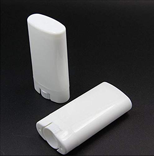 tupwel Wholesale 15ML BPA Free White Empty Plastic Oval Deodorant Containers Lip Balm Tubes Lipstick Tube For Crayon Chapstick Homemade(10PCS) - Image 3
