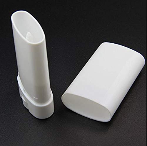 tupwel Wholesale 15ML BPA Free White Empty Plastic Oval Deodorant Containers Lip Balm Tubes Lipstick Tube For Crayon Chapstick Homemade(10PCS) - Image 2