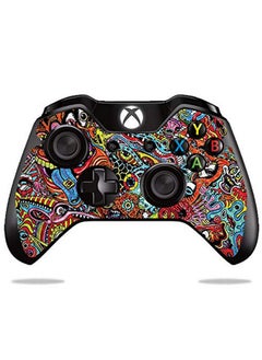 Mightyskins Carbon Fiber Skin For Microsoft Xbox One Or One S Controller Acid Trippy | Protective, Durable Textured Carbon Fiber Finish | Easy To Apply, Remove, And Change Styles | Made In The Usa