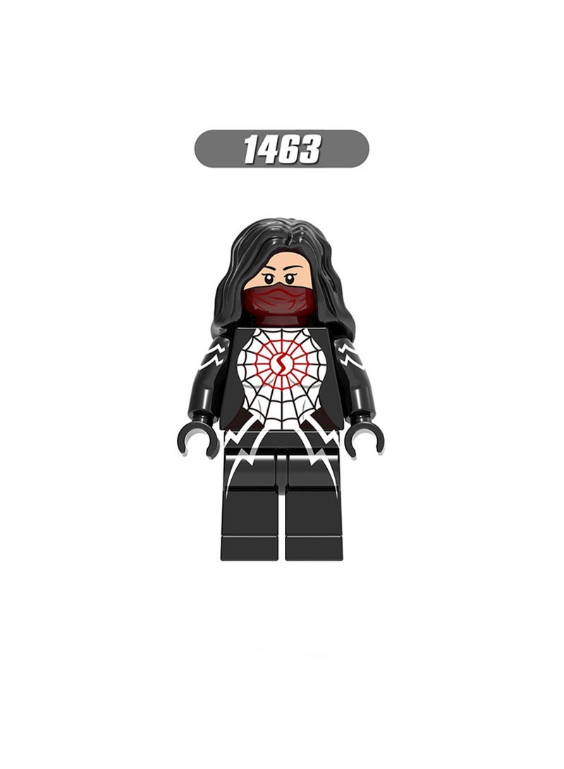 سبايدر مان مجموعة ألعاب مكعبات البناء التعليمية للأطفال من سلسلة سبايدر هيرو مكونة من 8 قطع للأولاد، حقيبة هدايا - Image 3