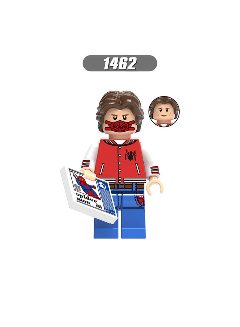 سبايدر مان مجموعة ألعاب مكعبات البناء التعليمية للأطفال من سلسلة سبايدر هيرو مكونة من 8 قطع للأولاد، حقيبة هدايا - Image 2