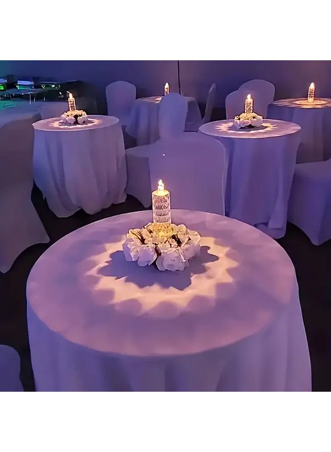 Romantic Rose LED Candle Light With Base Battery Powered Realistic Flameless Candle For Valentine Wedding Christmas Party - Image 5