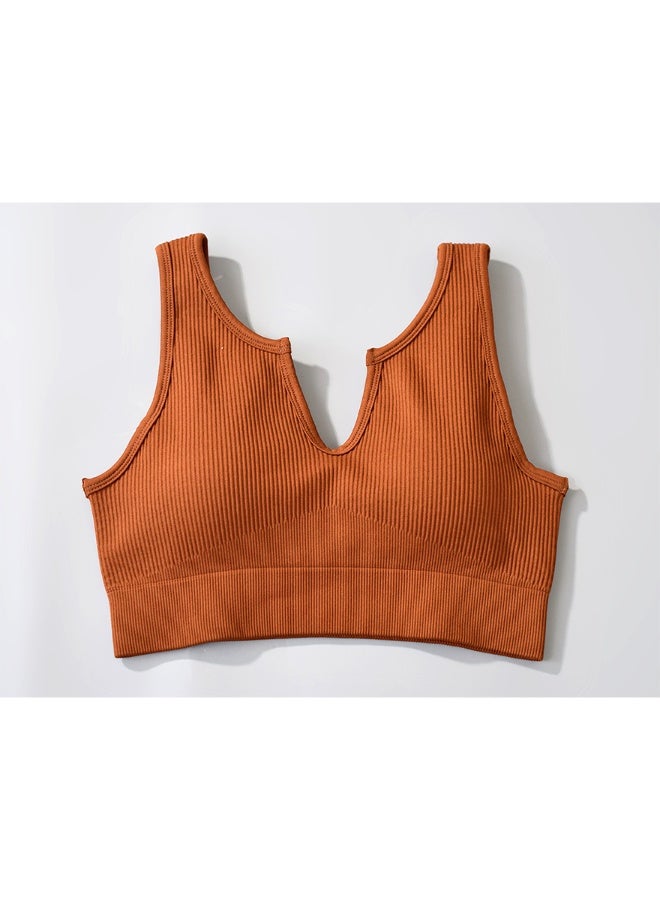 KAWN.YOGA Womens U Back Sports Bra - Padded Low Impact Workout Yoga Bra with Removable Built in Bra - Image 3