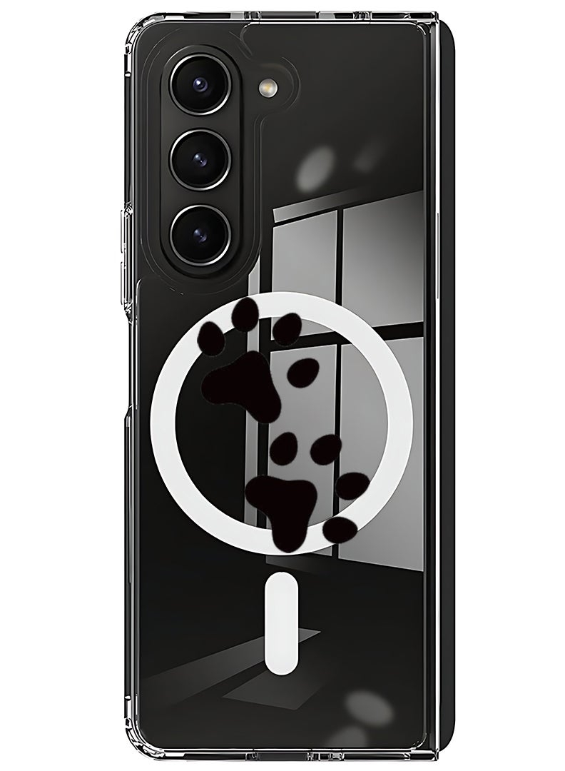 Theodor Magnetic Case for Samsung Galaxy Z Fold 6 Compatible with MagSafe Wireless Charging, Shockproof Phone Bumper Cover Paw - Image 1