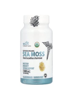 Nutri Nutri, Organic Sea Moss, 1,400 mg, 60 Organic Capsules (700 mg per Capsule)  - Image 1