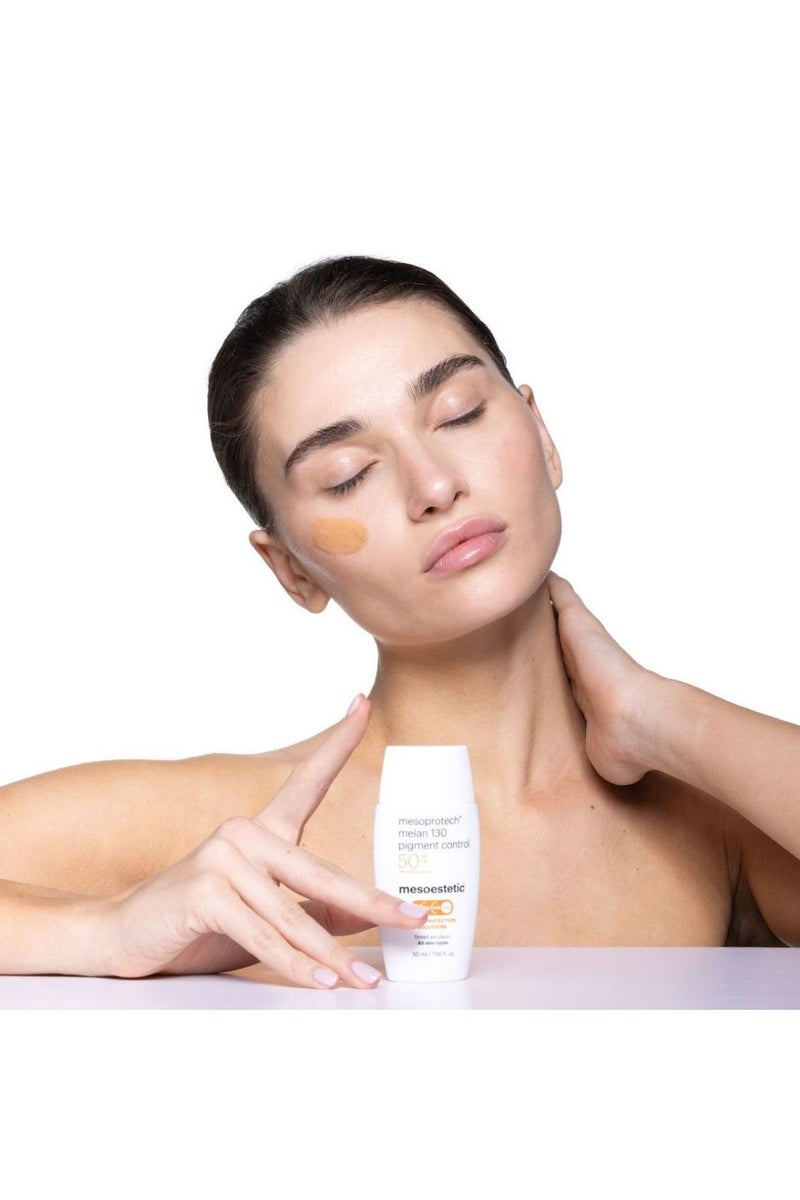 Mesoestetic Mesoprotech Melan 130 Pigment Control Sun Care Tinted SPF50 50ml - Image 4