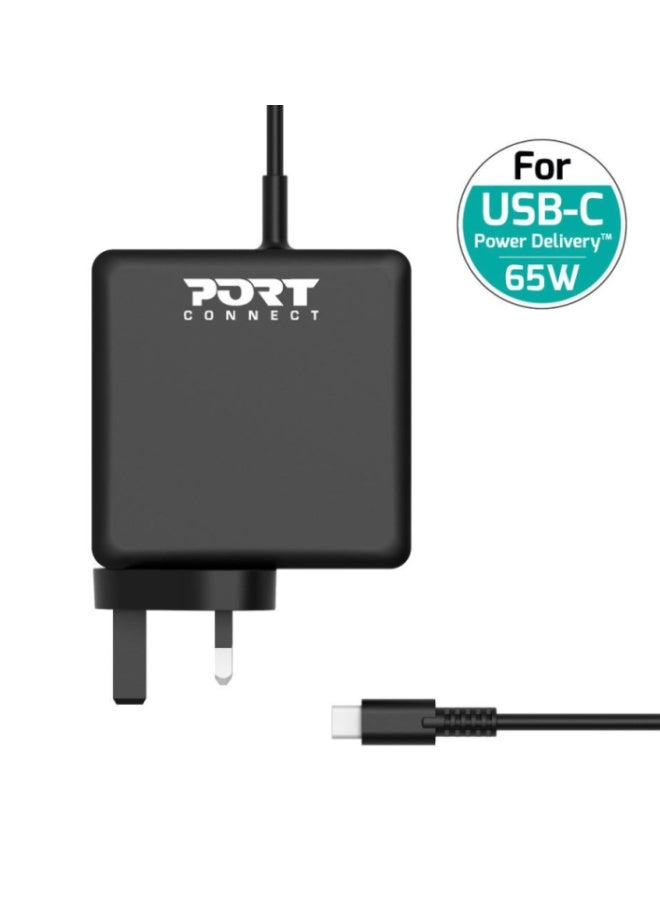 بورت ديزاينز محول طاقة PORT Designs USB-C بقوة 65 واط (بريطاني) - Image 1
