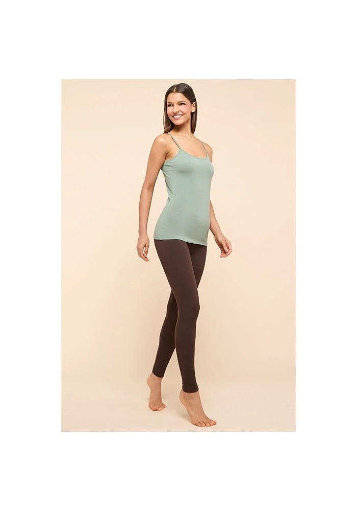 R&b Ribbed Leggings With Elastic Waist