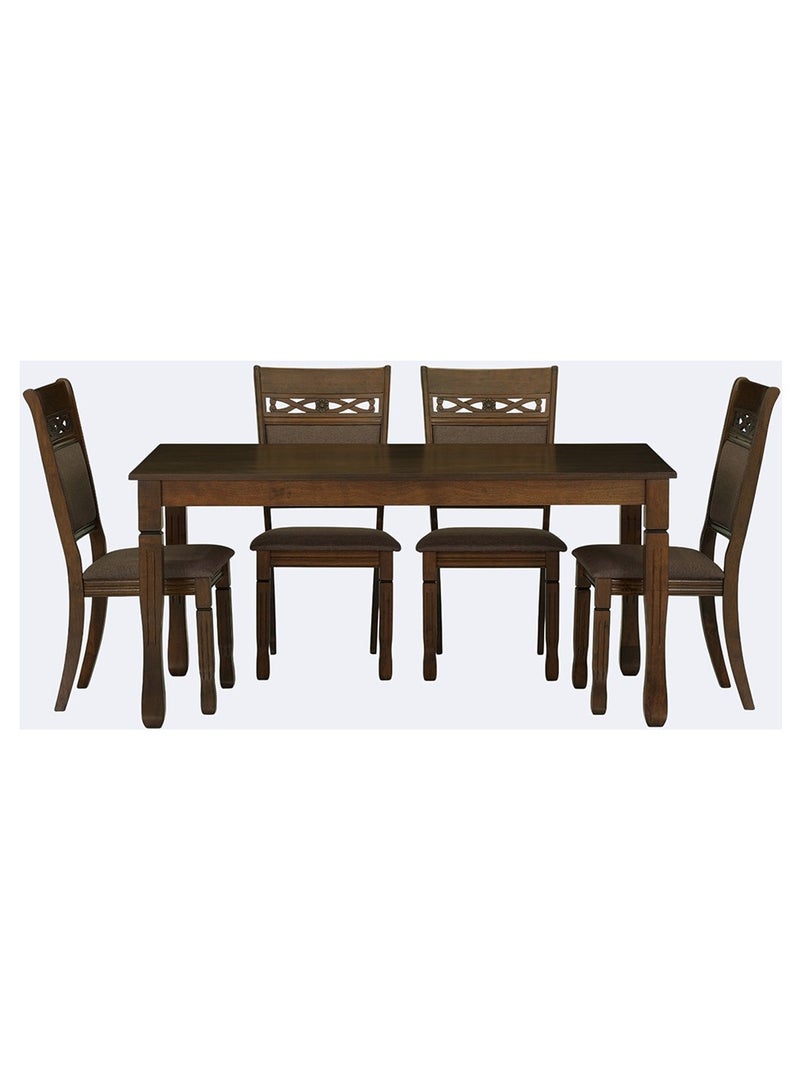 ROYALOAK Johor Wooden 6 Seater Dining Table with Veneer Finish (160 x 76.5 x 90cm) - Image 5