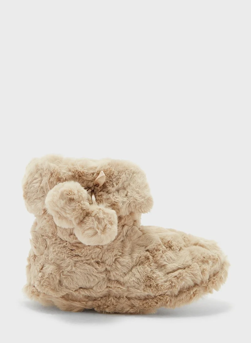 Ginger Ladies Super Plush Textured Bootie