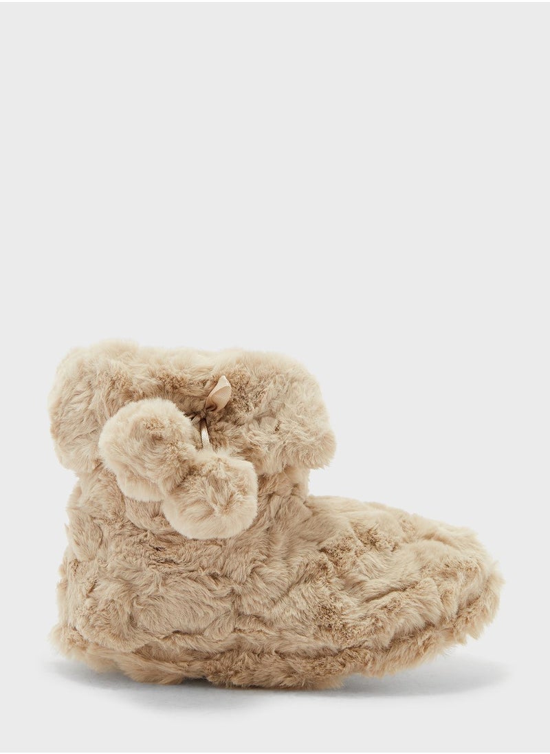 Ginger - Ladies Super Plush Textured Bootie - Image 1