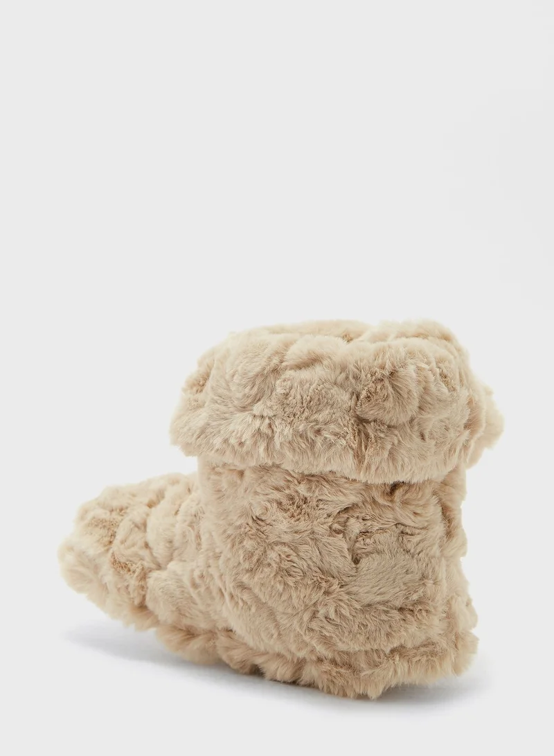 Ginger Ladies Super Plush Textured Bootie