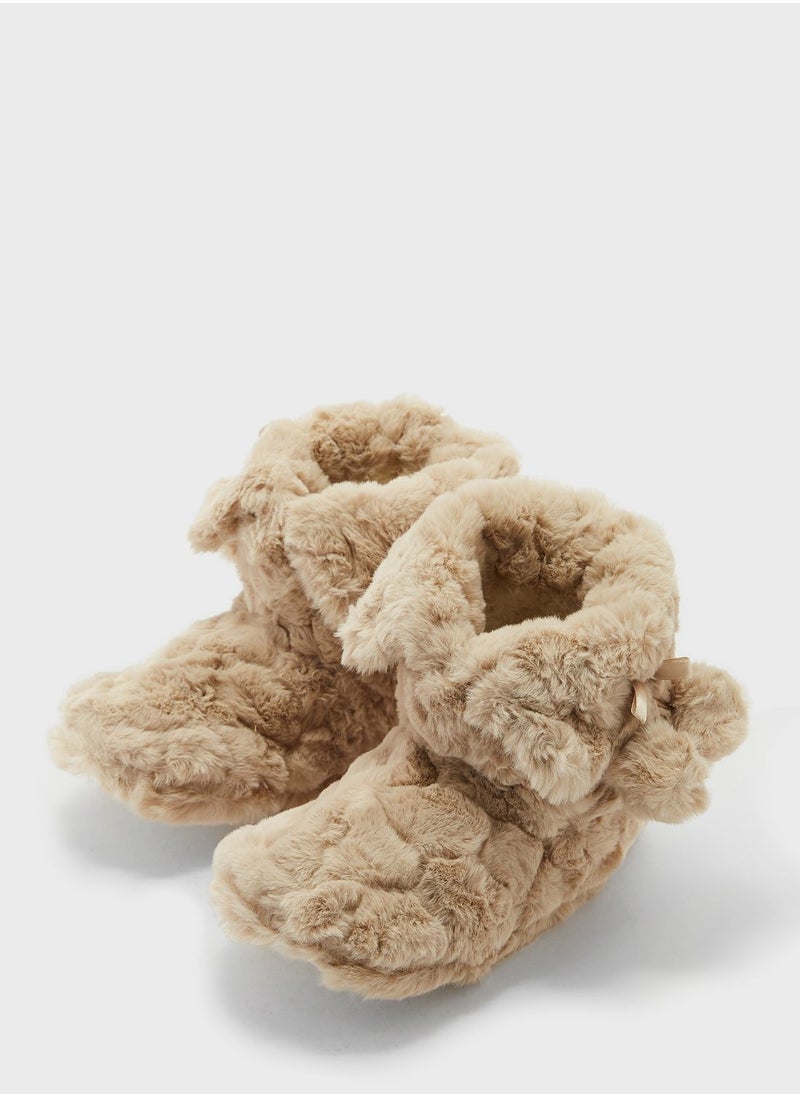 Ginger - Ladies Super Plush Textured Bootie - Image 1