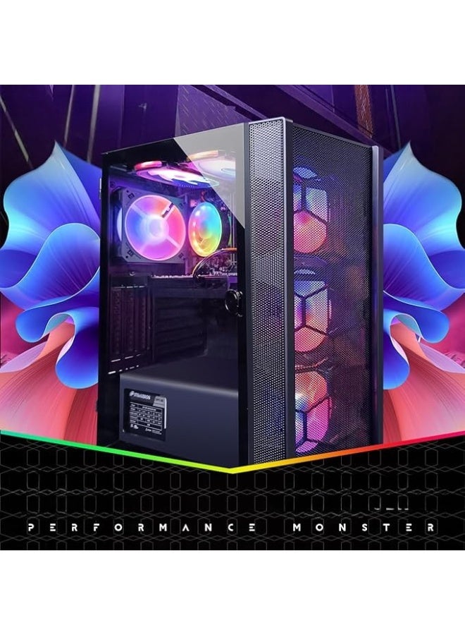 كمبيوتر مكتبي للألعاب بمعالج Intel Core i7 وذاكرة 32 جيجابايت ووحدة تخزين 1 تيرابايت SSD ورسوميات RTX مع WiFi وBluetooth 5.0 ومراوح RGB وWindows 11 Home - Image 2