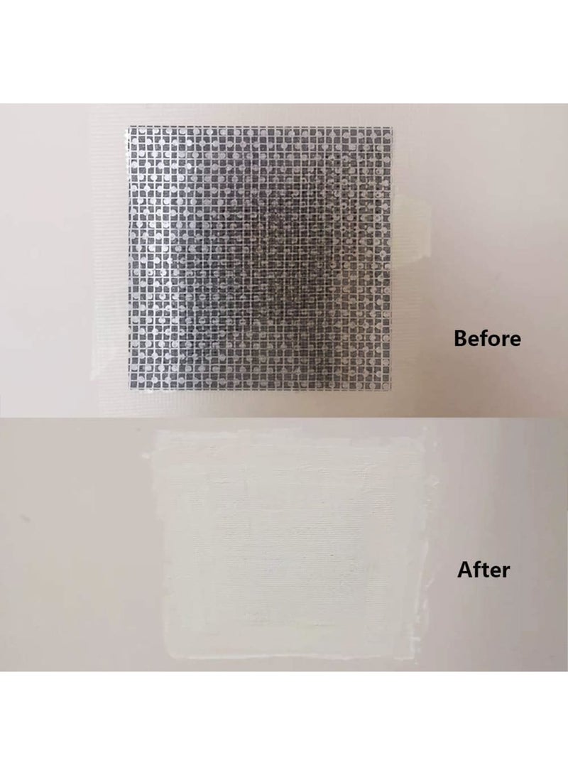 Cobest Fiberglass Wall Repair Patch Kit, 8 PCS Drywall Plaster Screen Patch for Covering Cracks Holes Blemishes on Vinyl Siding Fence, Aluminum Self Adhesive Patches for Drywall Plasterboard (White) - Image 3