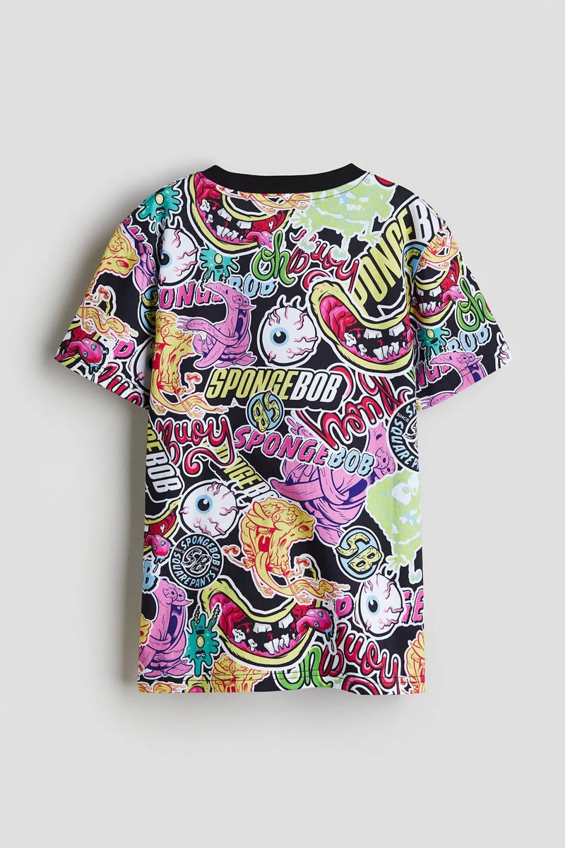 H&M Print-motif cotton T-shirt