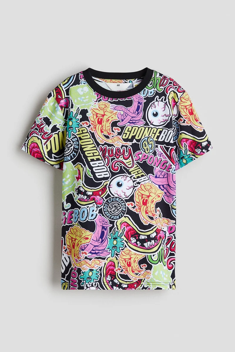 H&M Print-motif cotton T-shirt