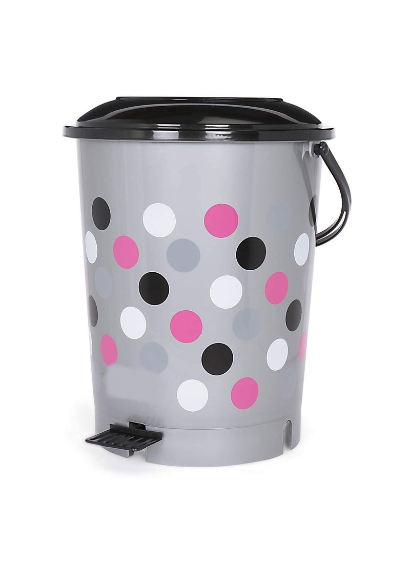 AIR O MATIC AIR O MATIC New Modern Lightweight Pedal Dustbin for Home and Office 12 L GREY PINK  - Image 1