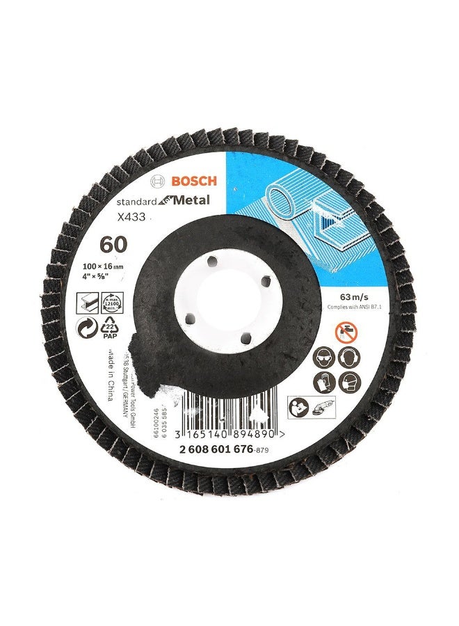 Bosch ( 2608601676 ) 100mm Flap Disc 60 Grit - Image 1