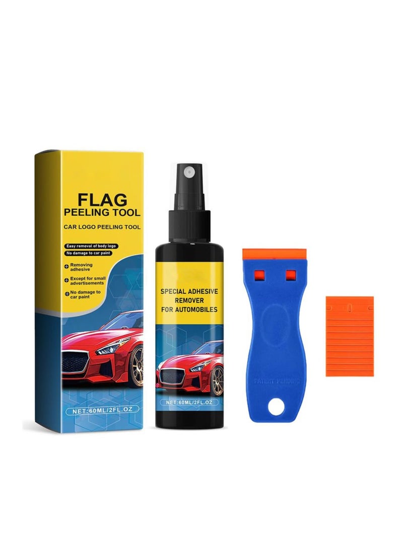 SYOSI Label & Sticker Remover, Sticker Remover Tool, Car Sticker Remover Spray,  Safely Removes Adhesive Residue on Auto Surfaces, Automotive Adhesive Remover 60ml Sticker Remover Spray for Cars - Image 1