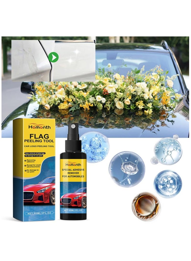 SYOSI Label & Sticker Remover, Sticker Remover Tool, Car Sticker Remover Spray,  Safely Removes Adhesive Residue on Auto Surfaces, Automotive Adhesive Remover 60ml Sticker Remover Spray for Cars - Image 2