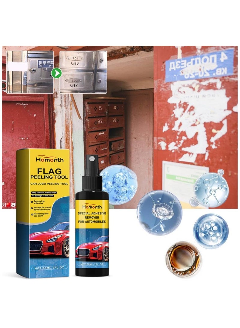 SYOSI Label & Sticker Remover, Sticker Remover Tool, Car Sticker Remover Spray,  Safely Removes Adhesive Residue on Auto Surfaces, Automotive Adhesive Remover 60ml Sticker Remover Spray for Cars - Image 4