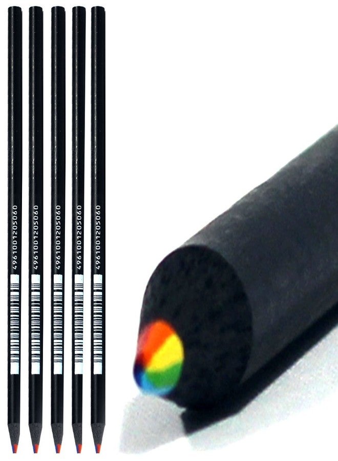 Kirin Black Pal Rainbow Mixed Color Lead Pencil Dry Highlighter Bible Book Dictionary Kn-06 [5pcs] - Image 1