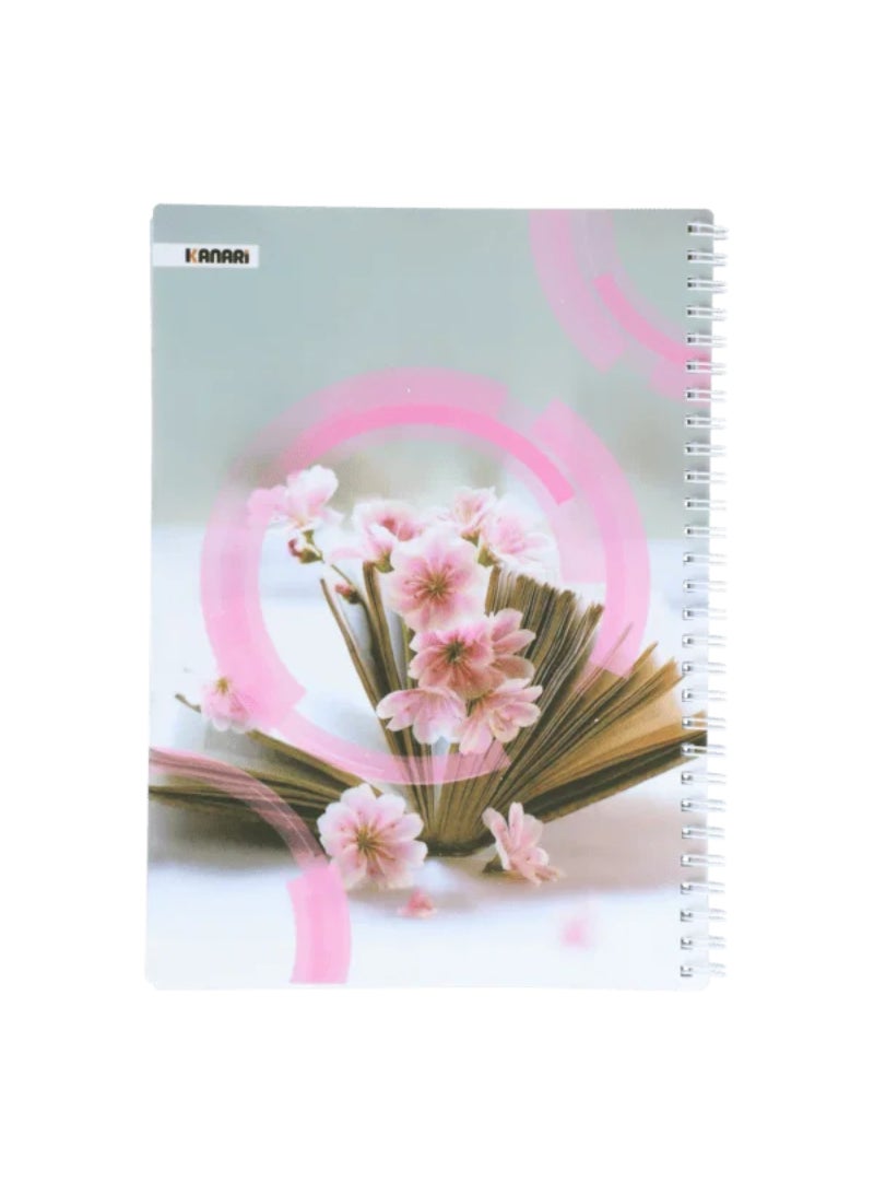Kanari 100-Sheets Assorted Design Plastic B5 Notebook Multicolor 90054-0009 - Image 1