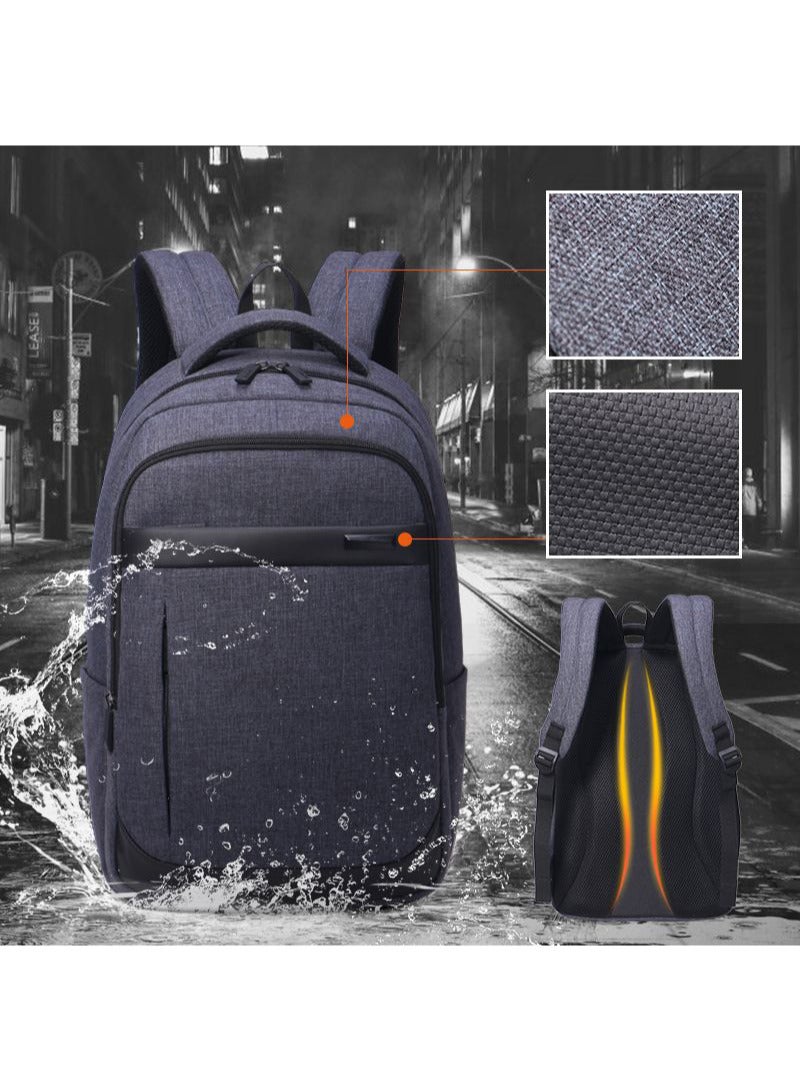 AOKING Laptop Backpack,Business Travel Anti Theft Slim Durable Laptops Backpack ,Water Resistant College School Computer Bag for Women & Men Fits 15 Inch Laptop and Notebook - Black - Image 1