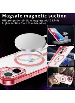 ICARLUS For Apple iPhone 16 Case Compatible with MagSafe TPU+PC Anti-Scratch Cover - Pink  - Image 2