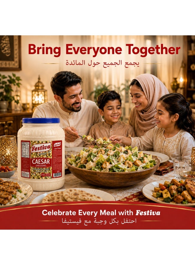Festiva Caesar Dressing 3.78L - Creamy Salad Dressing and Sandwich Spread for Burgers, Wraps and Snacks - Dip and Dressing Sauce - Image 5