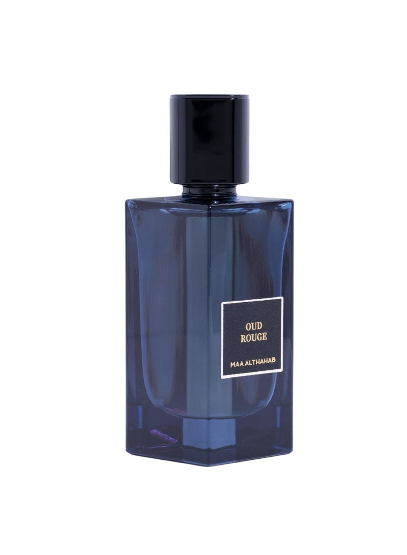 MAA ALTHAHAB Oud Rouge EDP | Long-Lasting & Intense Oud-Fragrance | 75 ML | For Men & Women Who Love Bold & Sensual Scents - Image 1