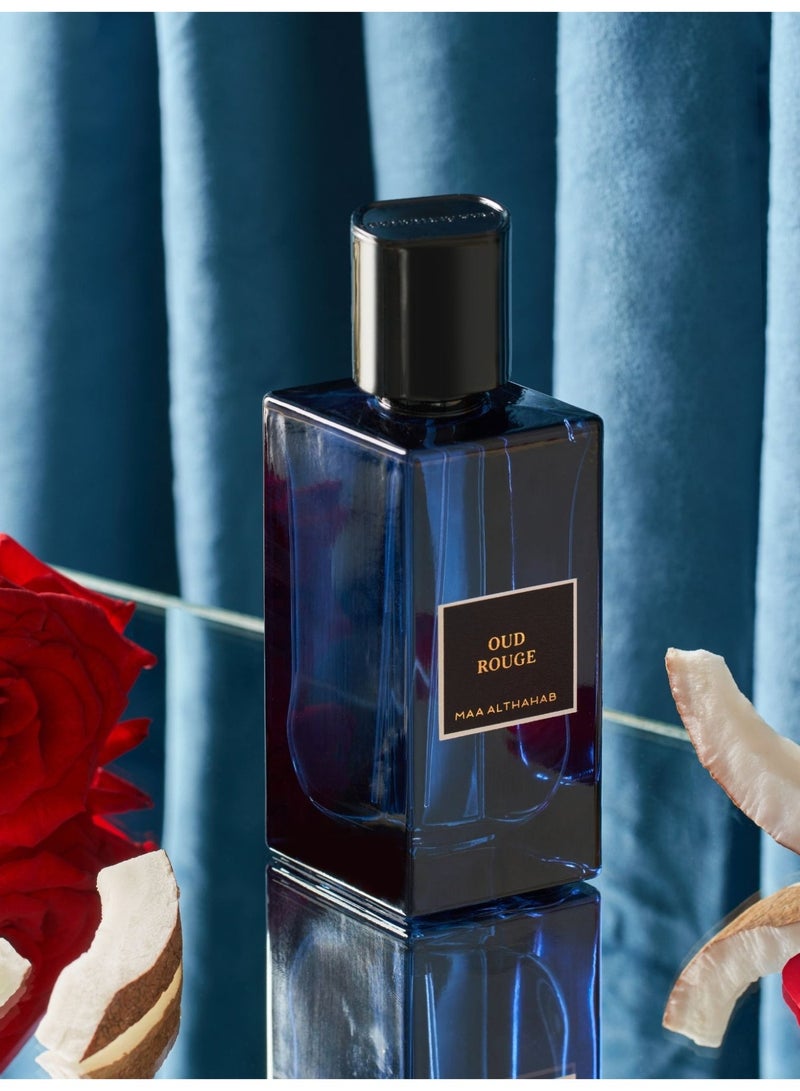 MAA ALTHAHAB Oud Rouge EDP | Long-Lasting & Intense Oud-Fragrance | 75 ML | For Men & Women Who Love Bold & Sensual Scents - Image 4
