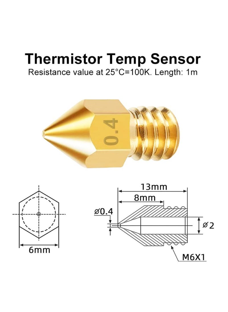 Upgraded 3D Printer kit, for 1.75mm Filament PTFE Teflon Tube Pneumatic connectors,Brass Nozzle*2, Steel Nozzle*1, Silicon Cap*3, Tube Cutter for 3D Printer. - pzsku/Z864DC9F5151F56A7469DZ/45/_/1720763474/deb710ae-71cd-4687-89ee-eebeedabd1fe