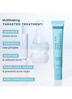 HYPHEN Acne Fix Spot Corrector for Acne Prone Skin with Salicylic Acid 1%, Azelaic Acid 10% | Shrinks active acne, Prevents new pimple, Soothes acne, Conceals Redness | For Men & Women - 15g  - Image 3