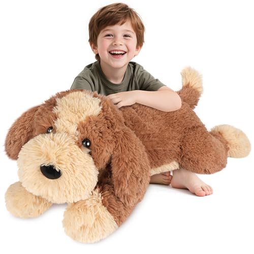 SuzziPals Big Dog Stuffed Animal 30 Jumbo Soft Giant Stuffed Animal Puppy Giant Plush Toys for Stress Relief Sleep Aid Huge Cuddly Golden Retriever Cute Plushies Dog Gifts for Kids Adults - Image 1